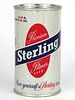 1957 Sterling Beer 12oz Flat Top Can 136-38.2, Evansville, Indiana