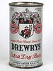 1946 Drewrys Extra Dry Beer 12oz Flat Top Can 55-35, South Bend, Indiana