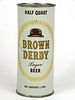 1962 Brown Derby Lager Beer 16oz One Pint Flat Top Can 226-09, Los Angeles, California