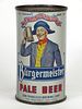 1950 Burgermeister Pale Beer 12oz Flat Top Can 46-33, San Francisco, California