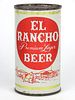 1958 El Rancho Premium Lager Beer 12oz Flat Top Can 59-23, Los Angeles, California