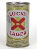 1969 Lucky Lager Beer 12oz Flat Top Can 93-26, San Francisco, California