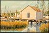 5654815: Bucky Bowles (GA, b 1942), Dock House, Oil on Canvas EV1DL