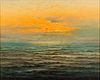5665129: Illegibly Signed, Sunset, Oil on Canvas EV1DL