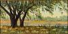5654796: Bucky Bowles (GA, b 1942), Lakeside Lookout, Oil on Canvas EV1DL