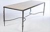 5654718: Modern Metal and Painted Wood Console Table EV1DJ