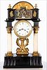 5565188: Austrian Satinwood and Alabaster Mantle Clock, 19th Century E9VDG