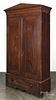 Pennsylvania painted pine wardrobe, 19th c., retaining a red grain surface, 77'' h., 39'' w.