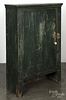 Pennsylvania painted pine cupboard top retaining an old green surface, 47'' h., 29'' w.