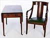 5582792: George III Mahogany Drop Leaf Table and a French
 Style Armchair, 18th C and Later E9VDJ