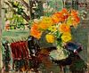 5493061: Dimitri Berea (USA/France/Romania, 1908-1975),
 Still Life with Flowers, Oil on Canvas E8VDL