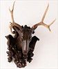 5493143: German Style Painted Terracotta Stag Head E8VDJ