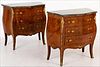 5509577: Pair of Small Louis XV Style Gilt Metal Mounted Commodes E8VDJ