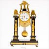 5493117: Continental Gilt Metal and Marble Neoclassical Mantle Clock E8VDG