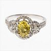 5493132: Yellow Sapphire and Gold Ring E8VDK