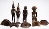 5509631: Group of African Carved Wood Articles E8VDA