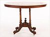 5493291: Victorian Inlaid Walnut Center Table, Mid 19th Century E8VDJ