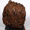 5325940: Large Carved Wood Barong Face on Stand, Bali EL5QA