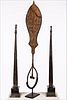 5325939: Benin Bronze Ceremonial Sword (Eben), West Africa,
 and Two Loom Parts, Cambodia EL5QA