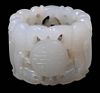 Finely Carved White Nephrite Jade