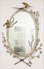 5085414: Decorative Wrought Iron and Brass Mirror EL2QJ