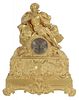 Fine Gilt Bronze Figural Mantel Clock