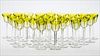 5081516: 31 Clear and Green Wine Glasses EL1QF