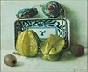 5081368: Liu Wenguan (Chinese, 20th/21st Century), Still
 Life with Starfruit, Oil on Canvas EL1QL