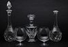 5081563: Three St. Louis Glass Decanters and 2 Waterford Brandy Snifters EL1QF