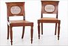 5097021: Pair of Anglo-Indian Hardwood and Caned Side Chairs, 19th Century EL1QJ