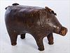 5081672: Abercrombie Style Leather Pig, 20th Century EL1QJ