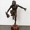 5157919: Jud Hartmann (Maine, b.1948), Dancing Figure, Painted Bronze EL3QL