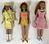 3 Skipper doll lot. Tanned Brunette Skipper is wearing Sunny Suity, another Skipper that has face discoloration & red hair and is wearing Me and My Do