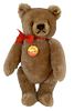 Original Teddybear 12" Steiff light brown bear 1968-1990. Ear tagged.