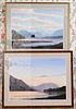 5227007: Jim Ridout (b. 1946), Two Works: Mountain Landscapes,
 Watercolor on Paper EL4QL