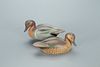 Pair of Green-Winged Teal Decoys, Walter J. Ruppel (1902-1999)