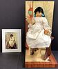 17" painted & lacquered clay doll. 2/25, Emily in an ArtistÃ­s Studio, by Nerissa Shaub based on the painting "In the ArtistÃ­s Studio" by A.M. Rossi 