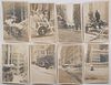 Eight (8) Albumen Prints if Fire Fighters