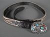 Navajo Sterling Turquoise Coral Buckle & Belt
