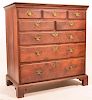 American Chippendale Walnut Chest of Drawers.