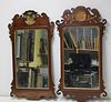 2 Antique Carved And Gilt Decorated Mahogany