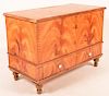 PA Flame Grain Paint Decorated Blanket Chest.