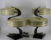 Midcentury Pair of Majestic Lamp Company Z Lamps