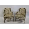 An Antique Pair Of Louis XV Style Upholstered