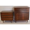 Midcentury Tall And Low Dressers.