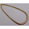 JEWELRY. Italian 14kt Gold Chain Link Necklace.