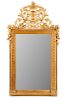 French Louis XVI Style Gilt Wood Wall Mirror