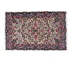 Tapete. SXX. Estilo Mashad. Elaborado en fibras de lana y algodón. Decorados florales en tonos rosas y azules.