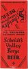 1933 Scheidt's Valley Forge Beer PA-SCHEIDT-7, Norristown, Pennsylvania