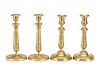 Two Pairs (4) French Empire Style Candlesticks